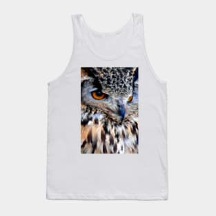 European Eagle Owl Bird of Prey Tank Top